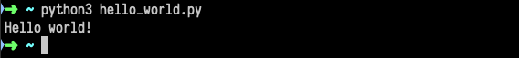 hello world terminal